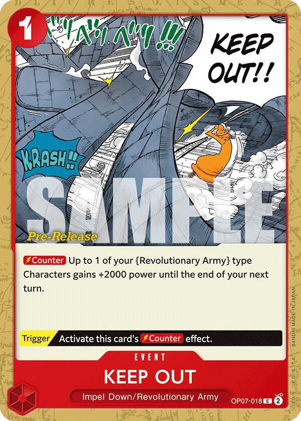 Keep Out card artwork