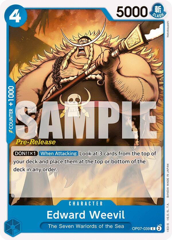 Edward Weevil card artwork
