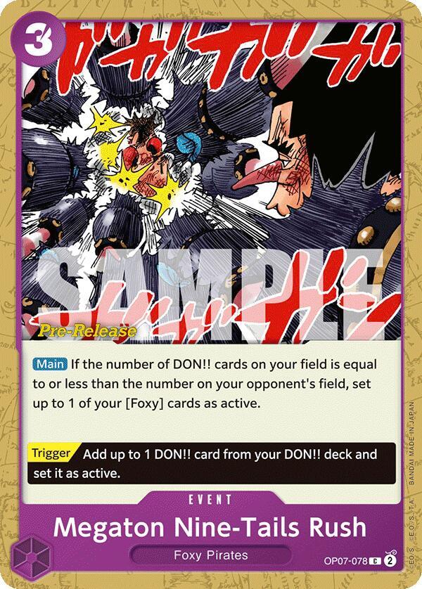 Megaton Nine-Tails Rush card artwork