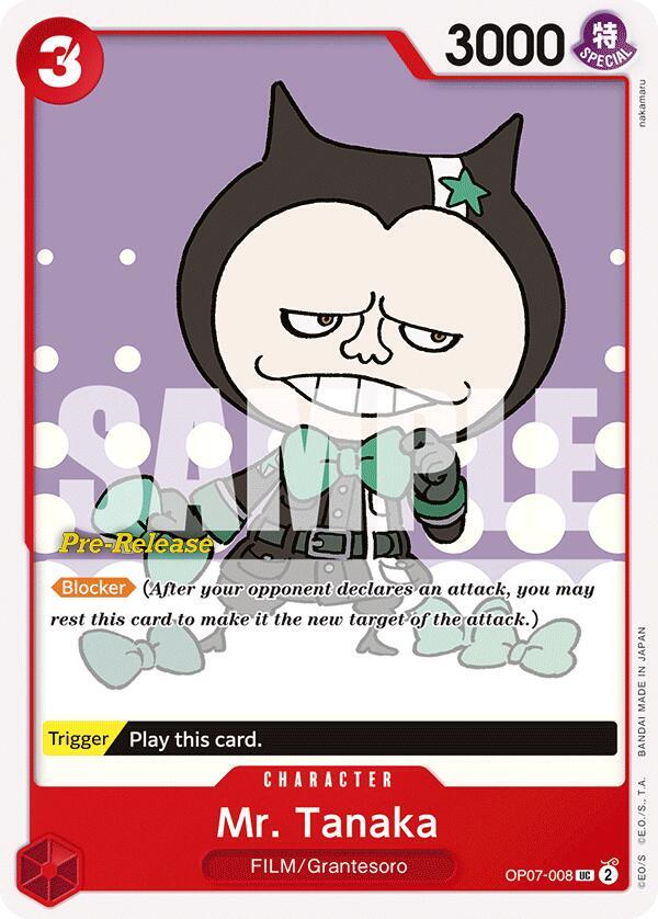 Mr. Tanaka card artwork