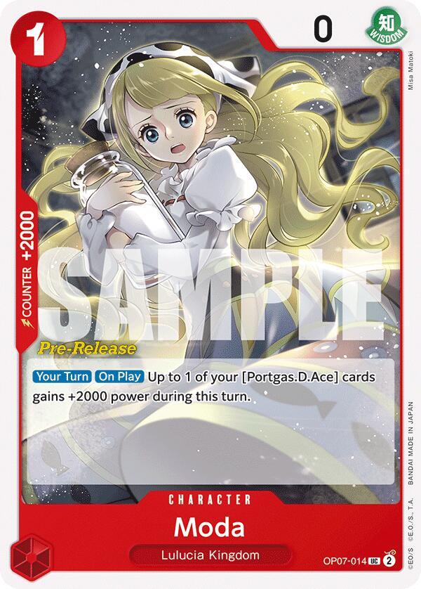 Moda card artwork