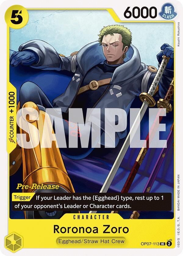 Roronoa Zoro (113) card artwork