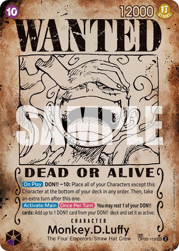 Monkey.D.Luffy (Wanted Poster) card artwork