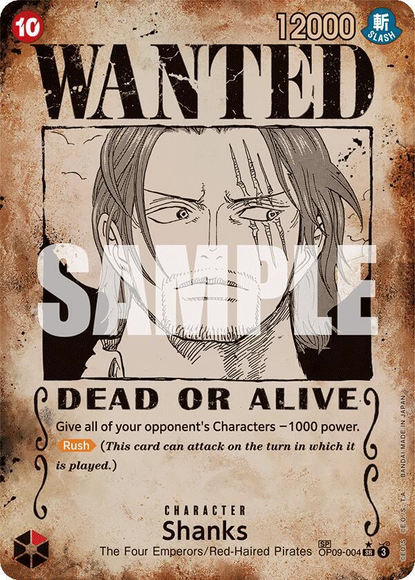 Shanks (004) (Wanted Poster) card artwork