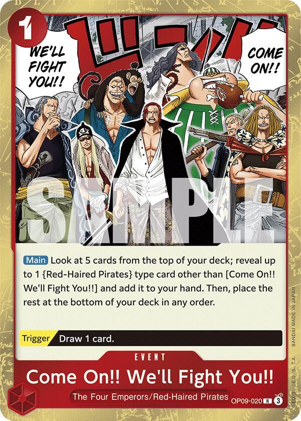 Come On!! We'll Fight You!! card artwork