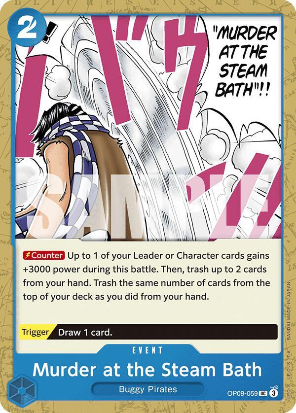 Murder at the Steam Bath card artwork