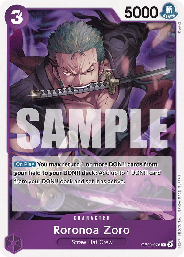 Roronoa Zoro (076) card artwork