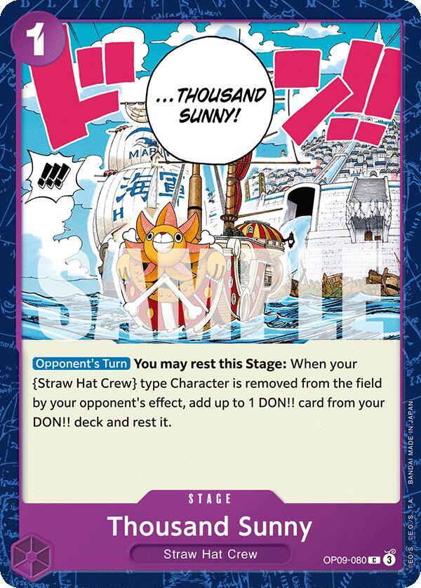 Thousand Sunny card artwork