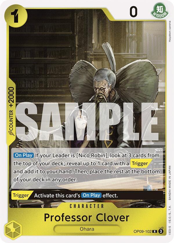 Professor Clover card artwork