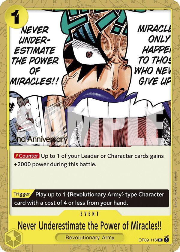 Never Underestimate the Power of Miracles!! card artwork