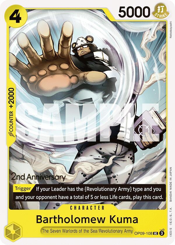 Bartholomew Kuma card artwork