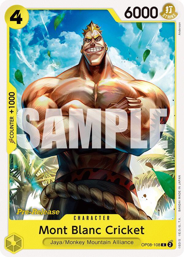 Mont Blanc Cricket card artwork