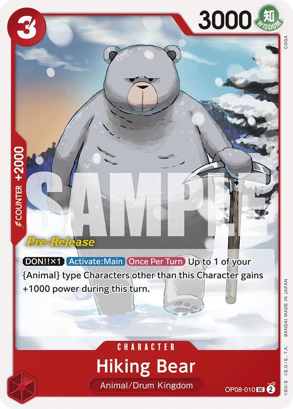 Hiking Bear card artwork