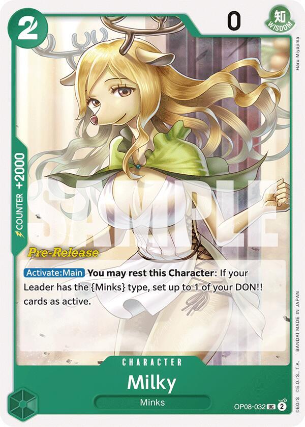 Milky card artwork