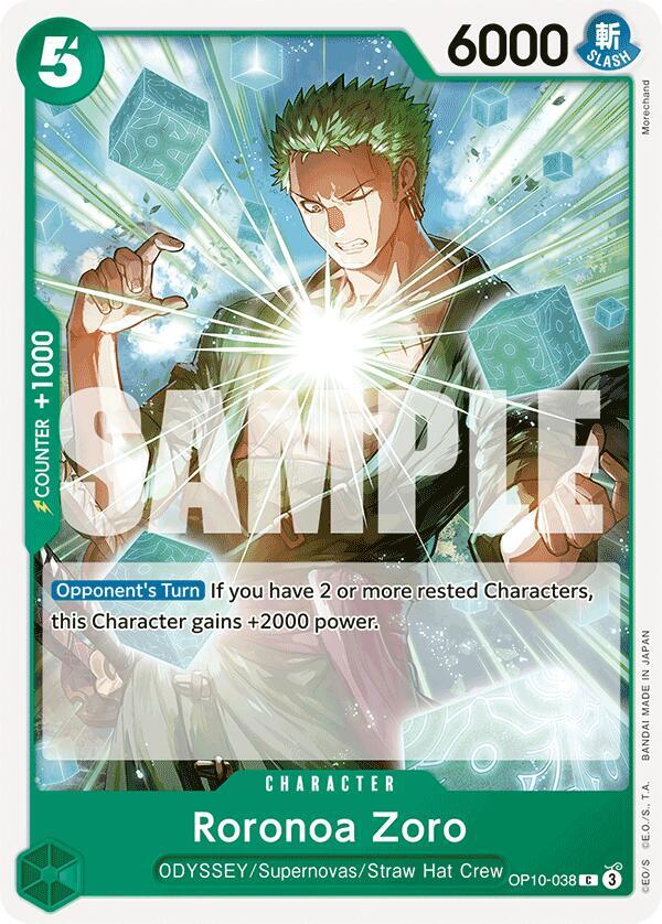 Roronoa Zoro (038) card artwork