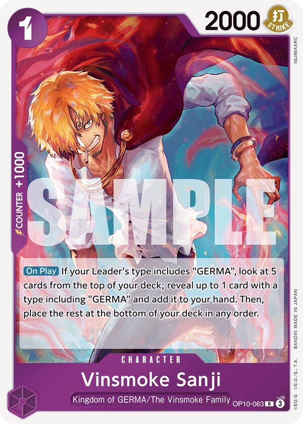 Vinsmoke Sanji card artwork