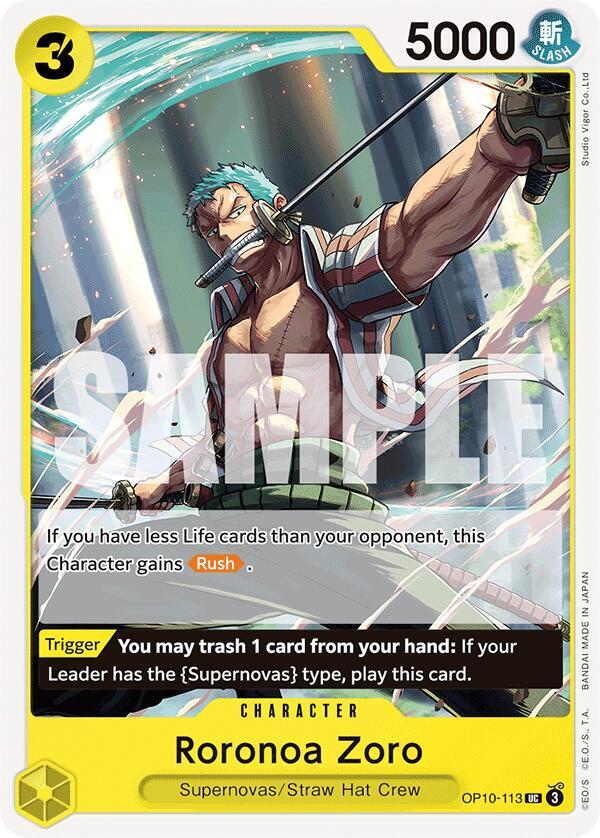 Roronoa Zoro (113) card artwork