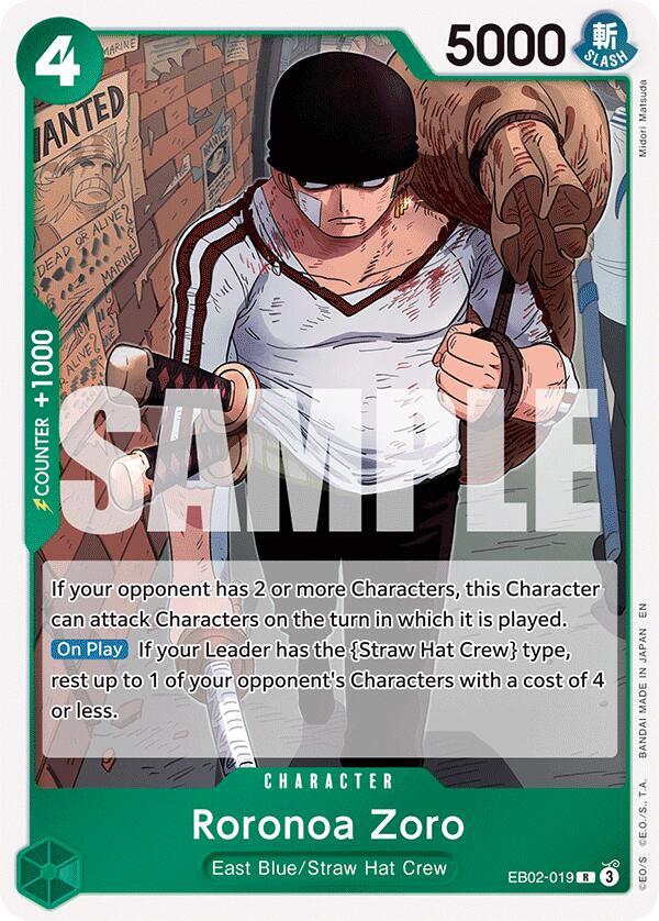 Roronoa Zoro card artwork