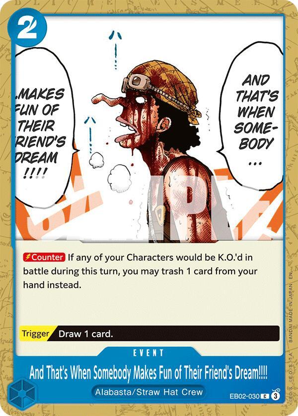 And That's When Somebody Makes Fun of Their Friend's Dream!!!! card artwork
