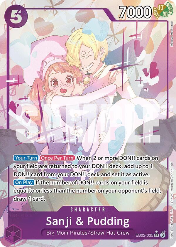 Sanji & Pudding (Alternate Art) card artwork