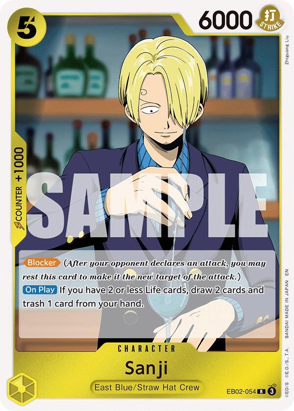 Sanji card artwork