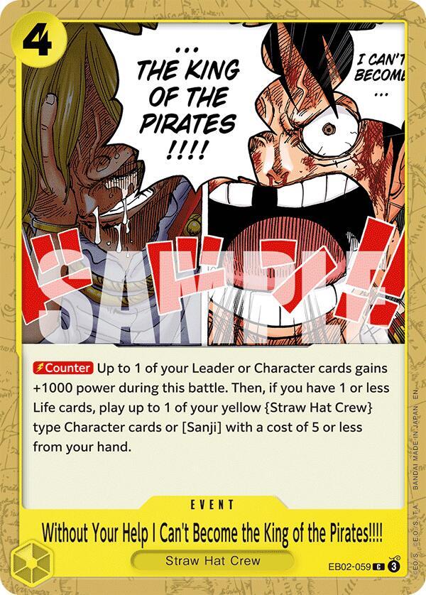 Without Your Help I Can't Become the King of the Pirates!!!! card artwork