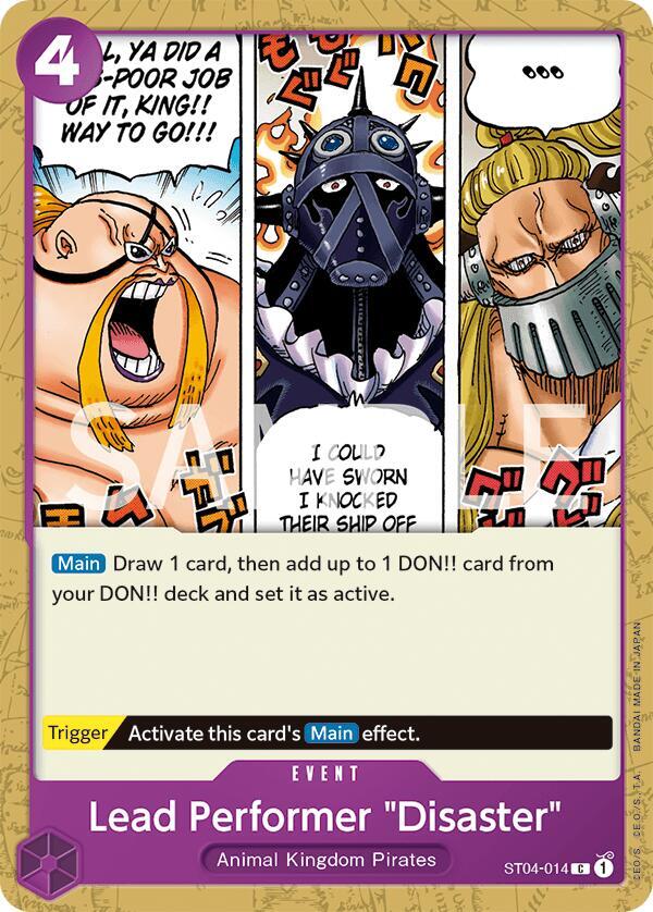 Lead Performer "Disaster" card artwork