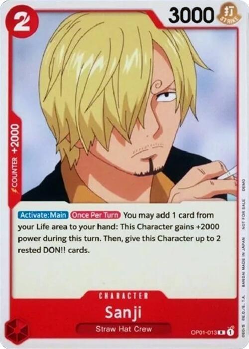 Sanji card artwork