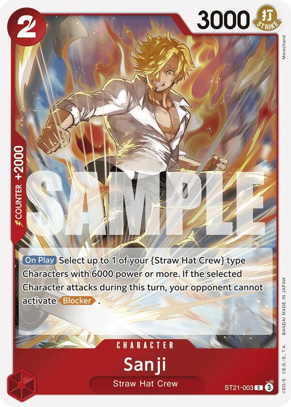 Sanji card artwork