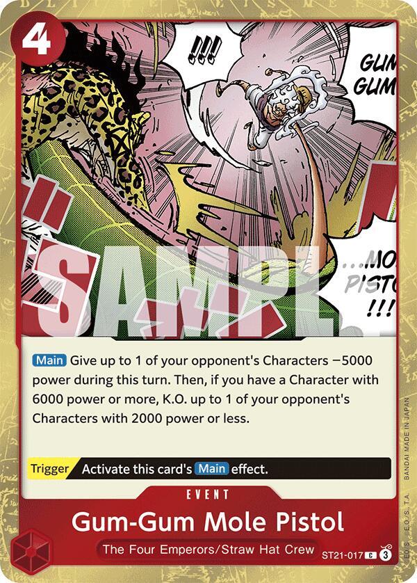 Gum-Gum Mole Pistol card artwork