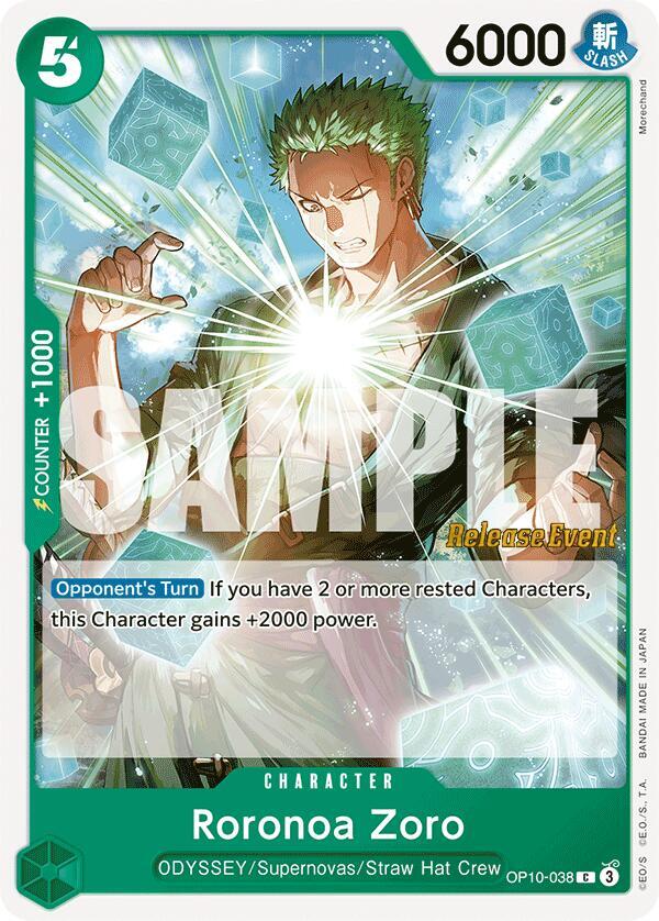 Roronoa Zoro (038) card artwork