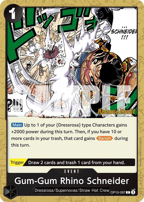 Gum-Gum Rhino Schneider card artwork