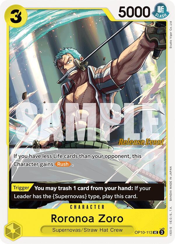 Roronoa Zoro (113) card artwork