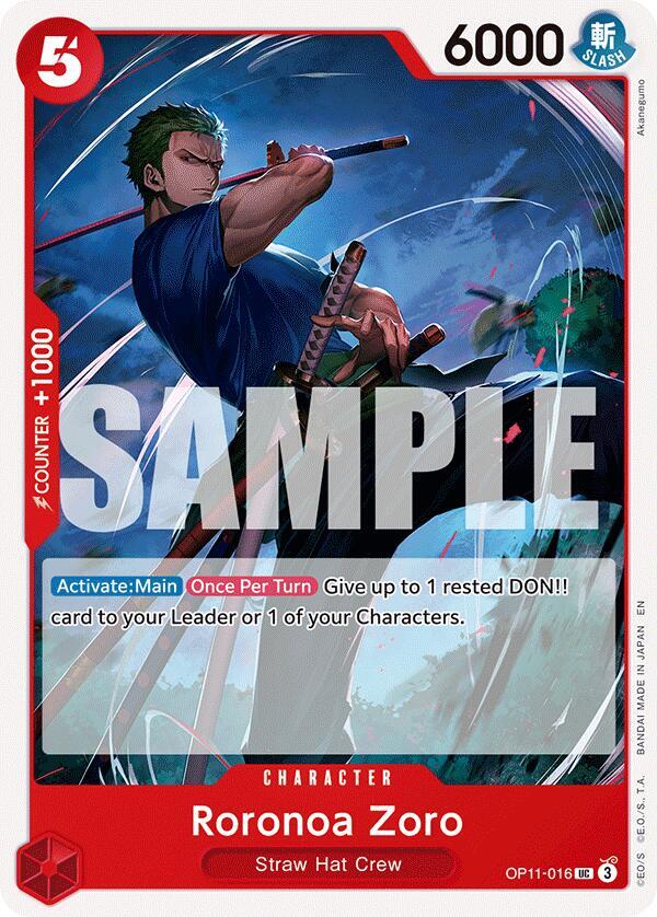 Roronoa Zoro card artwork
