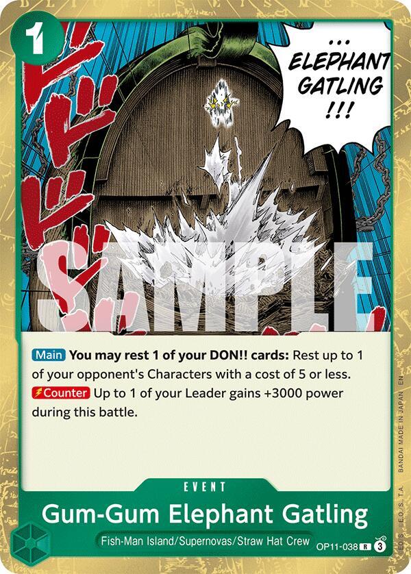 Gum-Gum Elephant Gatling card artwork