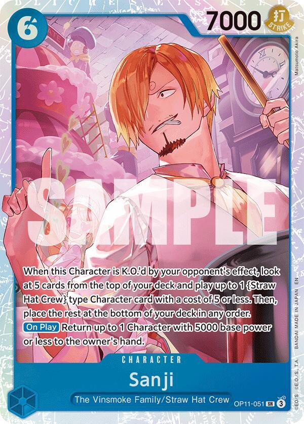 Sanji card artwork