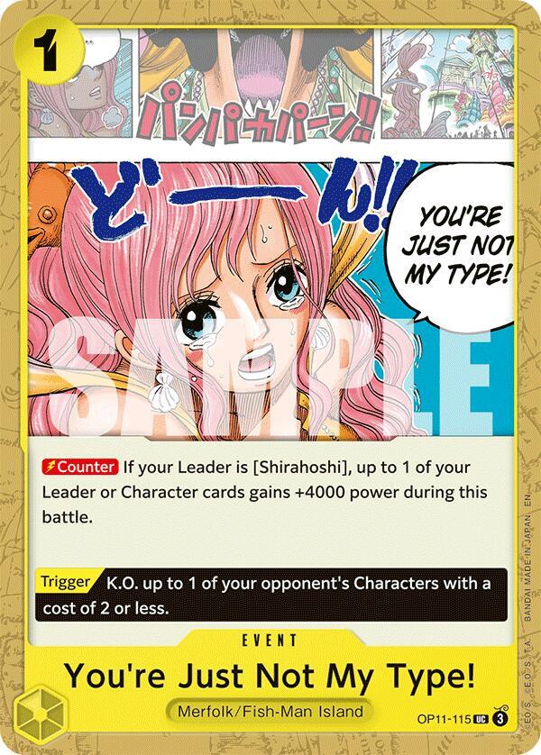 You're Just Not My Type! card artwork
