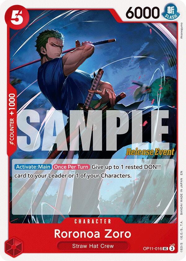 Roronoa Zoro card artwork