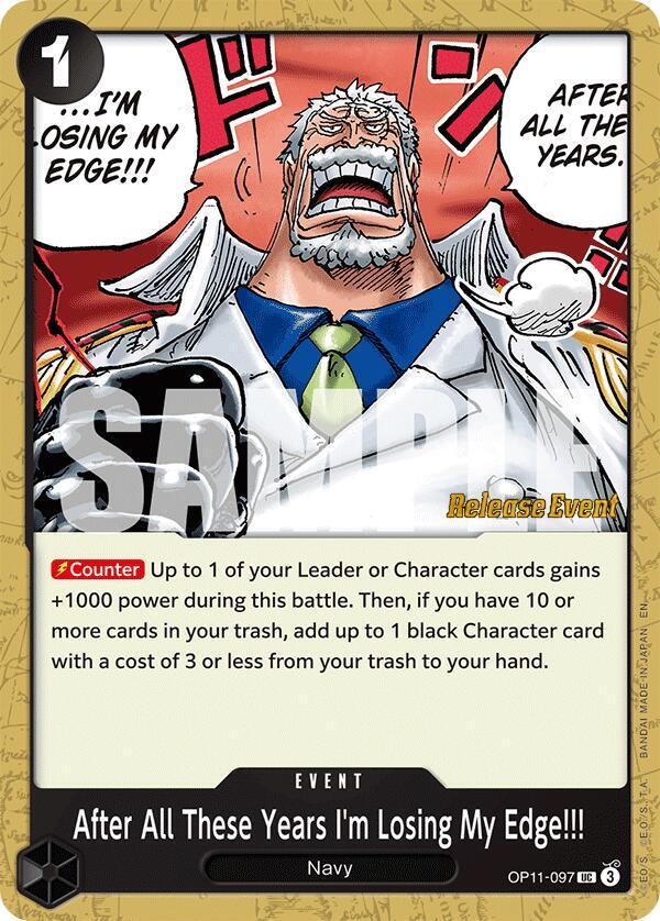 After All These Years I'm Losing My Edge!!! card artwork