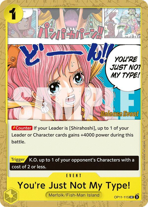 You're Just Not My Type! card artwork