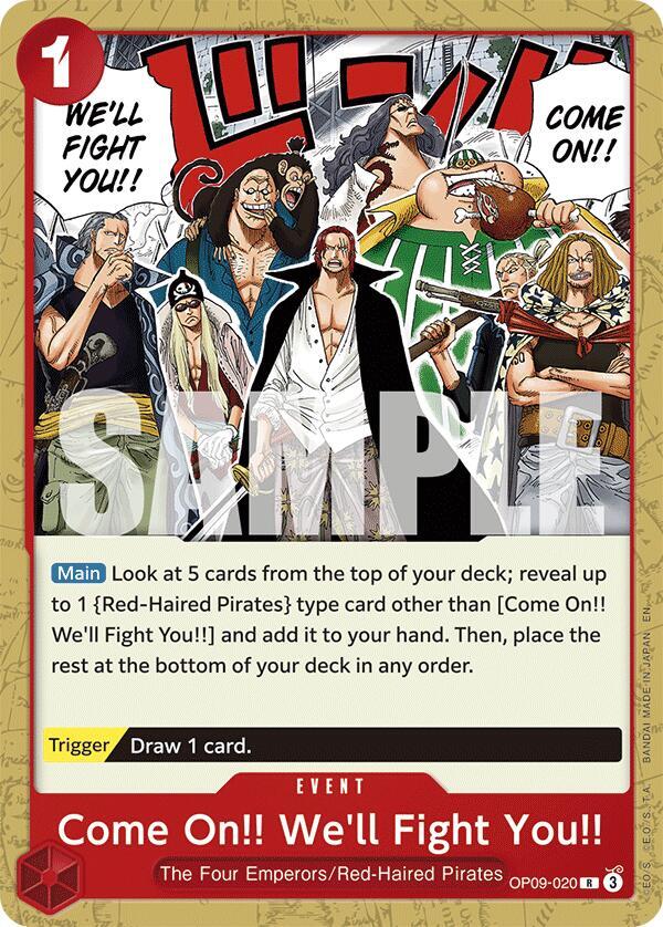 Come On!! We'll Fight You!! (Reprint) card artwork