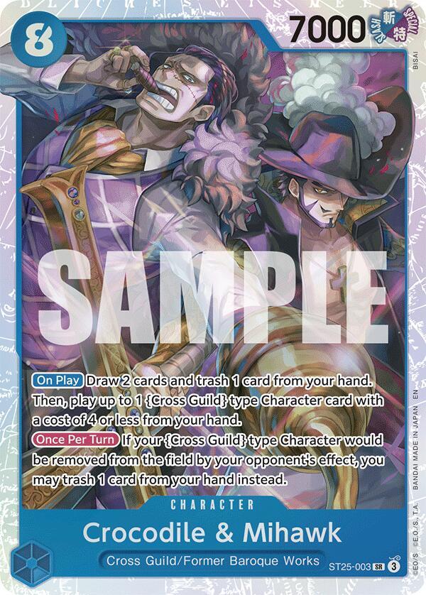 Crocodile & Mihawk card artwork