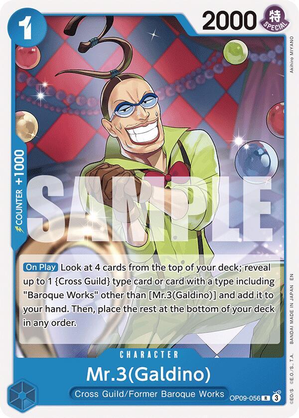 Mr.3(Galdino) (Reprint) card artwork