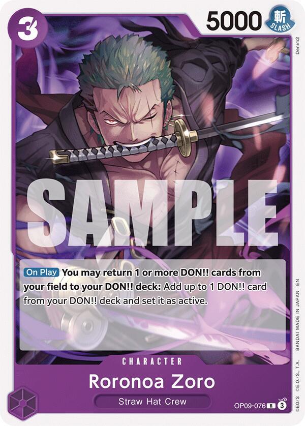Roronoa Zoro (Reprint) card artwork