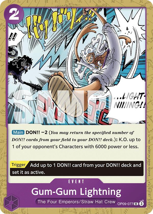 Gum-Gum Lightning (Reprint) card artwork
