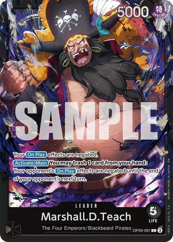 Marshall.D.Teach (OP09-081) card artwork