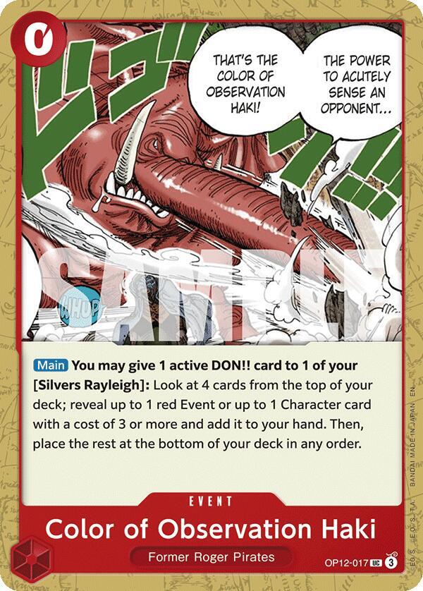 Color of Observation Haki card artwork