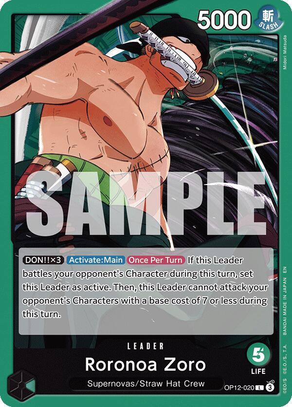 Roronoa Zoro (020) card artwork