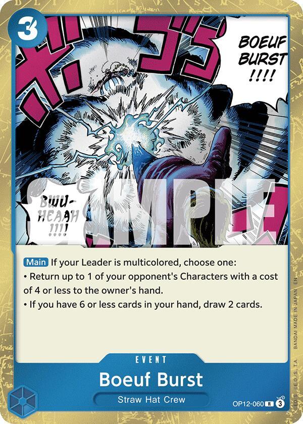 Boeuf Burst card artwork