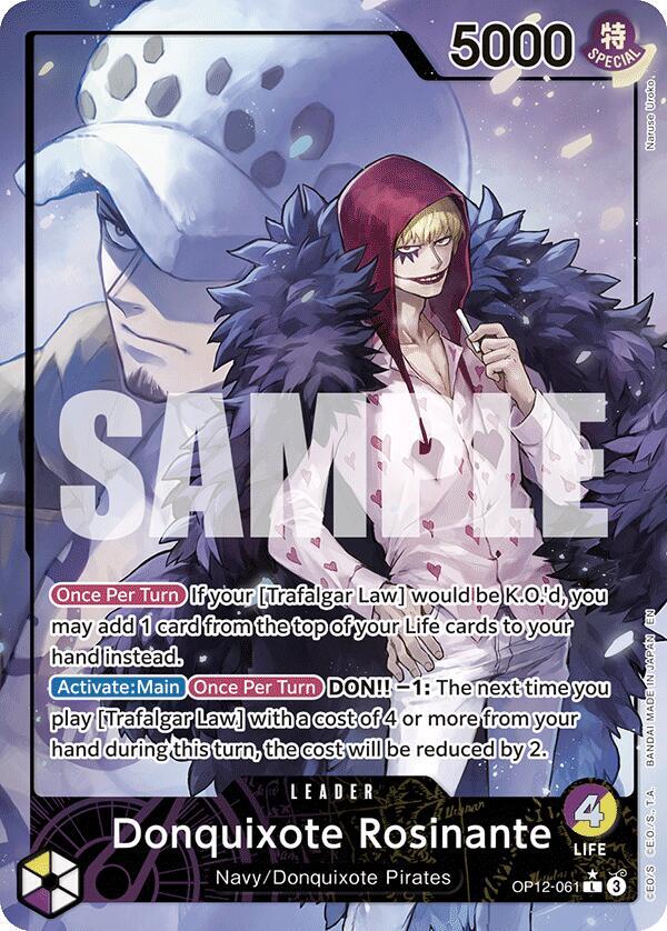Donquixote Rosinante (061) (Alternate Art) card artwork